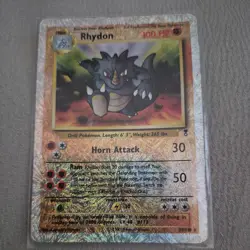 Pokemon 2002 Legendary Collection RHYDON Reverse Holo 35/110 LP/MP - Image 1