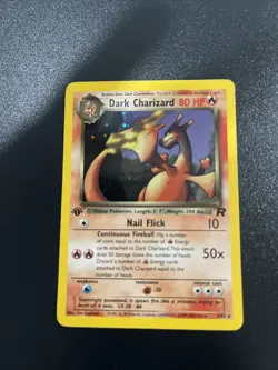 Pokemon 1st Edition Dark Charizard 4/82 Team Rocket Holo - Image 1