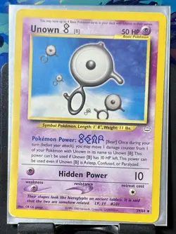 Unown [B] - Pokemon TCG - Neo Revelation - 39/64 - UNCOMMON ~ MP - Image 2