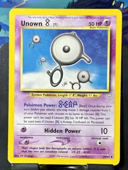 Unown [B] - Pokemon TCG - Neo Revelation - 39/64 - UNCOMMON ~ MP - Image 3
