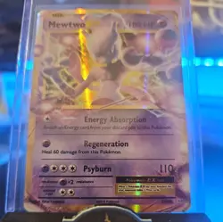 Pokemon TCG Mewtwo EX 52/108 XY Evolutions Extended Art Ultra Rare Holo NM - Image 3