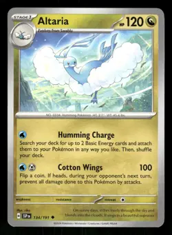 2024 Near Mint Pokemon 134/191 H Altaria Non Holo Surging Sparks SSP English - Image 1