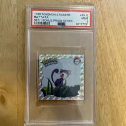 Rattata PR17 Pokemon Artbox Sticker Prizm Series 1 1999 - Image 1