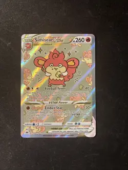 Simisear VSTAR GG37/GG70 Ultra Rare Crown Zenith Pokemon TCG Near Mint Condition - Image 1