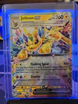 Jolteon ex 030/131 Prismatic Evolutions Holo Near Mint Pokemon Fresh from pack - Image 2