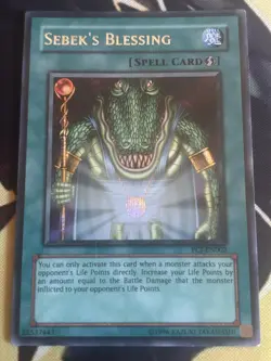 Yugioh: Sebek's Blessing - PCJ-EN002 - Secret Rare - Limited Edition - MP - Image 1