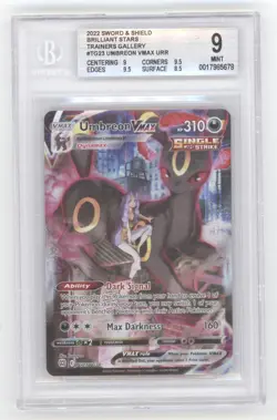 Umbreon VMAX 2022 Pokemon Sword & Shield Brilliant Stars TG23/TG30 BGS 9 Q1887 - Image 1