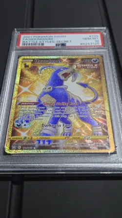 Pokemon - Houndoom Gold 179 *GEM MINT PSA 10** Secret Rare Battle Styles 179/163 - Image 3