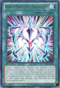 Yu-Gi-Oh Card - YS13-ENV02 - RANK-UP-MAGIC LIMITED BARIAN'S FORCE (ultra)- NM - Image 1