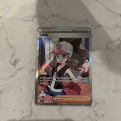 Hilda 164/086 Full Art Ultra Rare White Flare Holo Pokemon TCG Card - Image 1