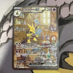 Pokemon TCG Alakazam EX 151 Holo Card Scarlet & Violet 201/165 LP - Image 1
