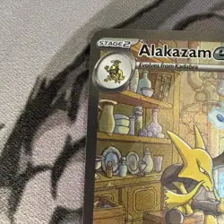 Pokemon TCG Alakazam EX 151 Holo Card Scarlet & Violet 201/165 LP - Image 3
