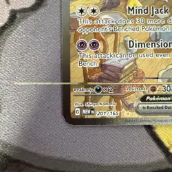 Pokemon TCG Alakazam EX 151 Holo Card Scarlet & Violet 201/165 LP - Image 4