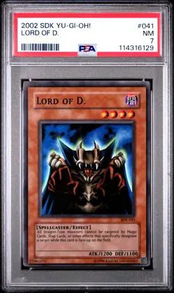 2002 YU-GI-OH! STARTER DECK: KAIBA #041 LORD OF DRAGONS PSA 7 - Image 1