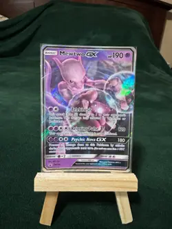 Mewtwo GX SM196 Sm Holo Black Star Promo Card Full Art - Image 1