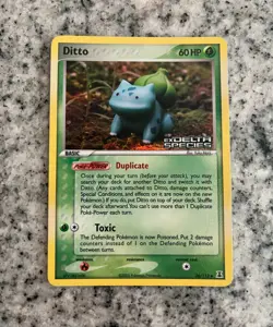 Pokemon TCG Ditto Card Bulbasaur 36/113, Holo Rare, Stamped, Delta Sp, LP/NM! - Image 1