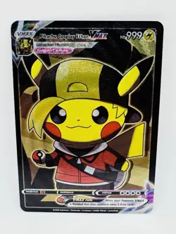 Pokemon Pikachu X Ethan Cosplay Kawaii Doujin Art Holo Anime Card Full Art - Image 1