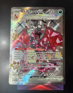 Pokemon TCG Charizard EX SVP Black Star Promo 074 Rare Holo Card Paldean Fates - Image 3