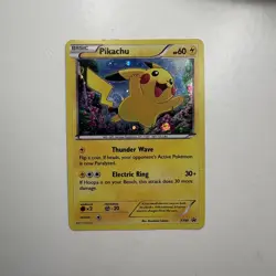 Pokemon XY Promos Pikachu #XY89 Cosmos Holo Pokemon Trading Card - Image 1