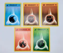 Pokemon Cards 1st Edition Vintage Lot Of 5 Energy Cards GymC LP/NM WOTC - Image 1