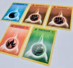 Pokemon Cards 1st Edition Vintage Lot Of 5 Energy Cards GymC LP/NM WOTC - Image 2