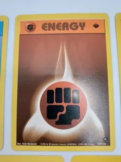 Pokemon Cards 1st Edition Vintage Lot Of 5 Energy Cards GymC LP/NM WOTC - Image 4