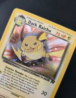 Pokemon Card - Dark Raichu 83/82 Holo Rare Team Rocket WOTC - M/NM - Image 2