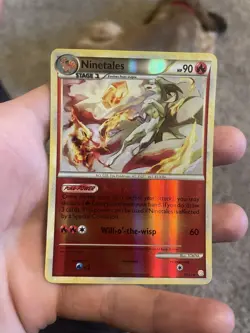 Ninetales 7/123 Reverse Holo Rare HeartGold SoulSilver Pokemon Card - Image 1