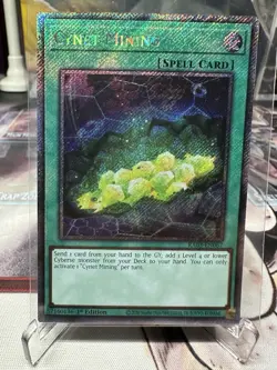 Yugioh Cynet Mining RA03-EN067 Platinum Secret Rare NM - Image 1