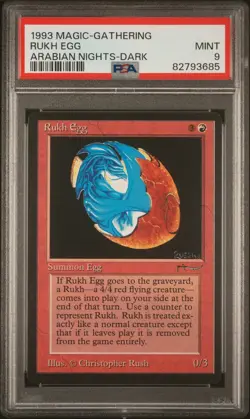 Rukh Egg (Dark) - Arabian Nights - MINT - PSA 9. See MTG in store - Image 1