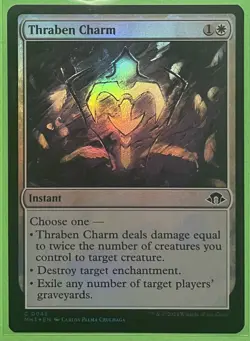 MTG Magic the Gathering Thraben Charm (45/703) Modern Horizons 3 NM FOIL - Image 1