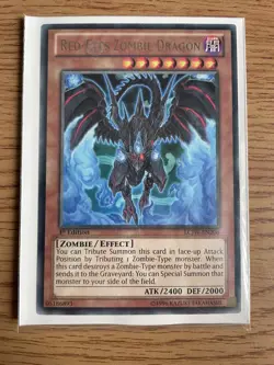 Yu-gi-oh Red Eyes Zombie Dragon LCJW-EN206 NM Card - Image 1