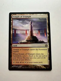 Temple of Triumph Nm Theros Magic The Gathering Mtg Near Mint Rare Land - Image 1