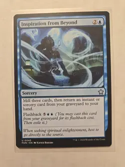 Inspiration from Beyond - Foundations - LP - Uncommon - Sorcery - MTG Magic - Image 1