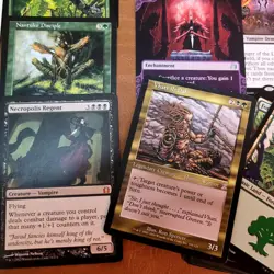 Whole COMMANDER Magic Deck MTG - VAMPIRES Mires Forests Green Black Swamps Rares - Image 1