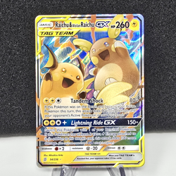Pokemon TCG Raichu Alolan Raichu Tag Team GX Holo Unified Minds 54/236 - Image 1