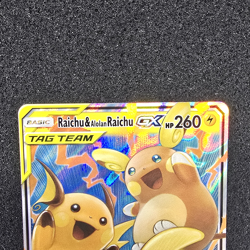Pokemon TCG Raichu Alolan Raichu Tag Team GX Holo Unified Minds 54/236 - Image 3