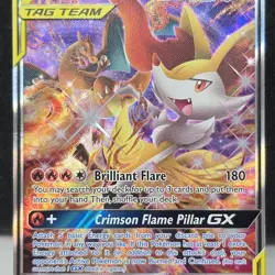 Pokemon Charizard & Braixen GX Tag Team Promo Holo Sun & Moon SM230 - Image 3