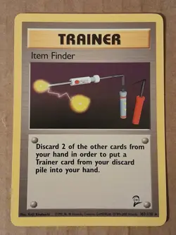 Pokemon Item Finder 103/130 Base Set 2 Rare NM See Pictures - Image 1