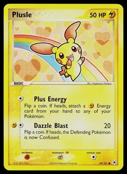 Pokemon Card - Plusle Hidden Legends 69/101 Non-Holo - Image 1
