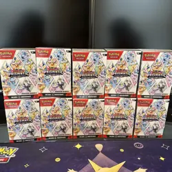 [Lot Of 10] Pokemon TCG Prismatic Evolutions Booster Bundle - New Factory Sealed - Image 1