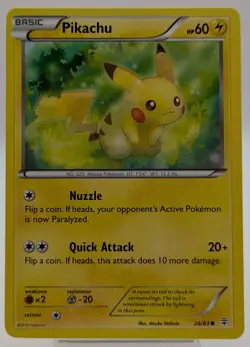 Pikachu 26/83 XY Generations 2016 Pokemon TCG 002 - Image 1