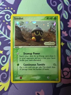 Pokemon TCG EX Legend Maker Seedot 61/92 Reverse Holo Lightly Played - Image 1