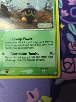 Pokemon TCG EX Legend Maker Seedot 61/92 Reverse Holo Lightly Played - Image 4