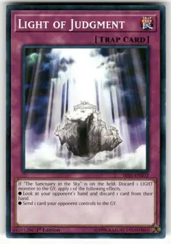 Light of Judgment Structure Deck: Wave of Light Yugioh Lightly played - Image 1