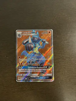 Lucario GX 122/131 Pokemon Forbidden Light Full Art Ultra Rare Holo NM - Image 1