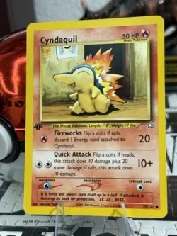 2000 Pokemon Neo Genesis 1st Edition Cyndaquil #57/111 - Image 1