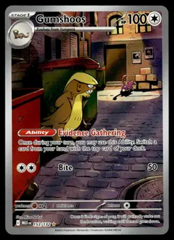 2025 Pokemon Mega Evolution 153/132 Gumshoos Near Mint - Image 1