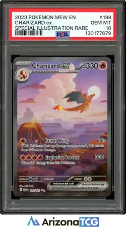 2023 Pokemon EN-Mew 151 Charizard EX 199/165 SIR GEM MINT PSA 10 - Image 1