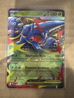 Mega Heracross EX 004/094 Double Rare - Phantasmal Flames Prerelease-Pokemon TCG - Image 1
